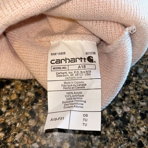 NEW Carhartt Light Pink Beanie - Picture 5 of 5